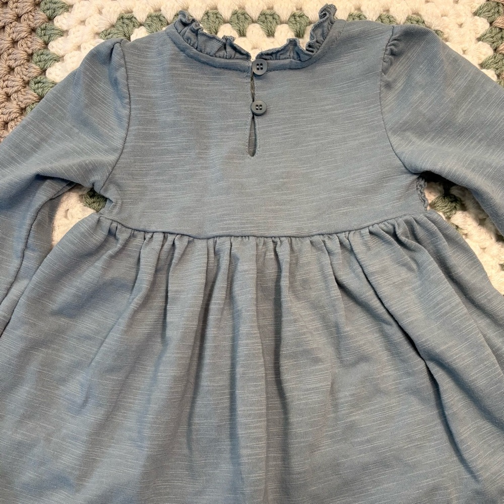 Like New Tahari Teal Baby Dress, Sz 24 M, Fit & Flare, Long Sleeve - Picture 6 of 14